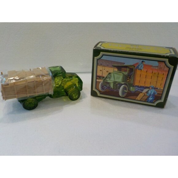 Avon Other - Vintage Avon Big Mack 80 HP Oland After Shave 6 oz Green Glass Truck Decanter